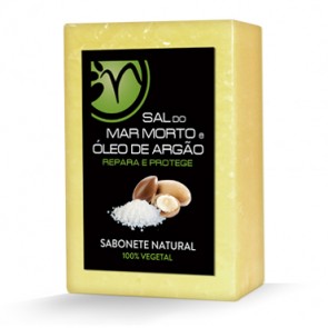 Sabonete 100% vegetal de Sal do Mar Morto e Óleo de Argão - Repara e Protege